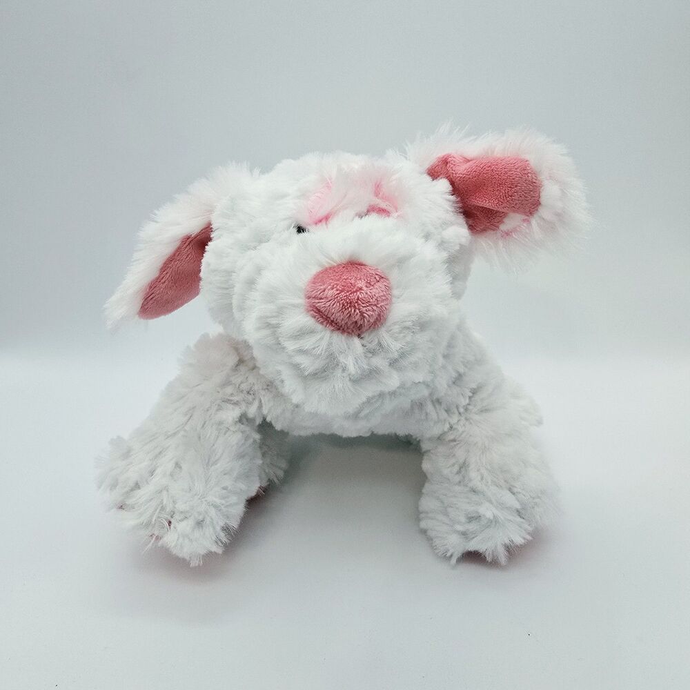 Ganz Webkinz Plush Cream Soda Pup Kids 9" White Pink Retired HM470 No Code